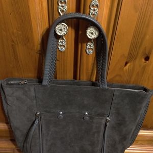 All saints grayish/brown suede Bag. $200